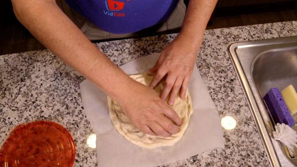 Shaping Pizza Dough 