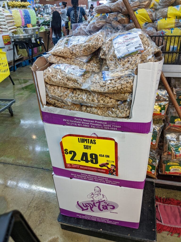 Textured vegetable protein for sale in a market