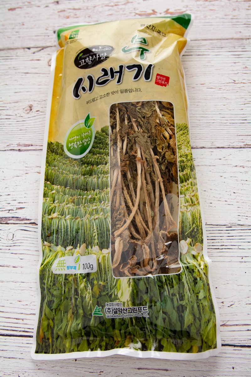 Bag of dried radish stems