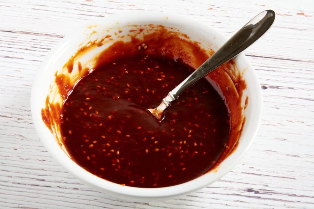 Bowl of mixed up sauce