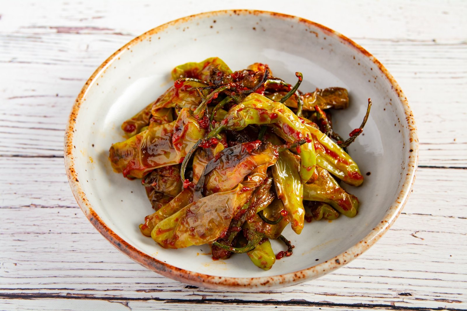 Blistered Shishito Peppers With Gochujang 🌶 - James Strange