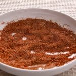 Finished BBQ rub in a bowl.