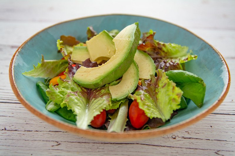 A simple salad in a bowl